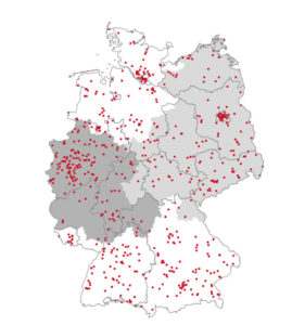 Comteam Deutschlandkarte